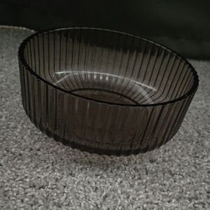Elegant Black Glass Bowl